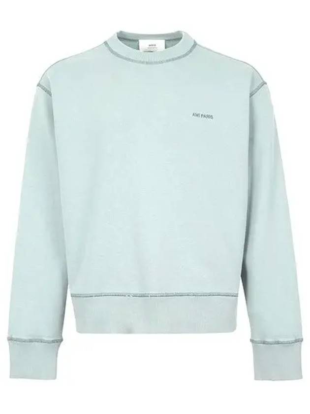 Fade Out Sweatshirt Blue - AMI - BALAAN 2