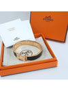 Clic H Bracelet Rose Gold Noir - HERMES - BALAAN 5