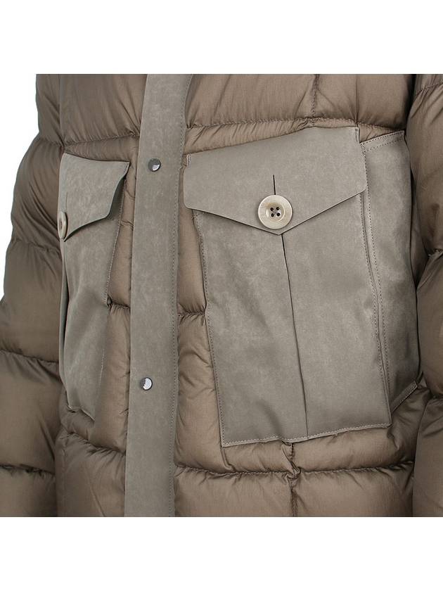 Tempest Combo Down Jacket Padded Khaki - TEN C - BALAAN 9