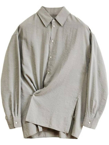 Twisted Long Sleeve Shirt Grey - LEMAIRE - BALAAN 1