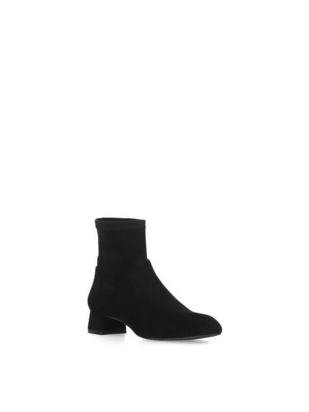 GRACE suede ankle boot heels SOCK BOOTIE StrBlack - STUART WEITZMAN - BALAAN 3