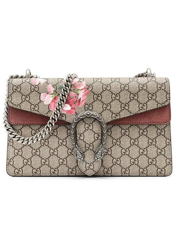 Dionysus GG Bloom Flower Small Shoulder Bag Beige - GUCCI - BALAAN 1