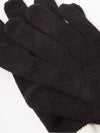 logo two-tone cashmere gloves black white - BURBERRY - BALAAN 3
