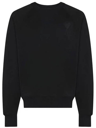 Big Heart Logo Sweatshirt Black - AMI - BALAAN 2