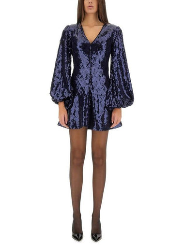 Rotate Birger Christensen Mini Dress With Floral Pattern - ROTATE - BALAAN 1