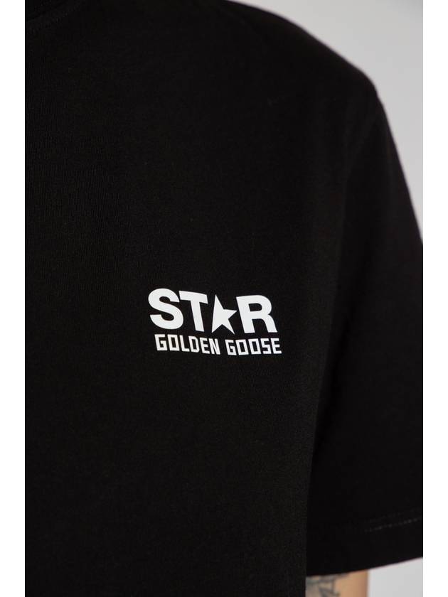 Back Big Star Short Sleeve T-Shirt Black - GOLDEN GOOSE - BALAAN 6