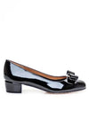 Vara Bow Patent Pumps Black - SALVATORE FERRAGAMO - BALAAN 3