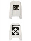 spray painting slim crewneck sweatshirt - OFF WHITE - BALAAN 6