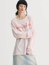 Supima Silket Loosefit T Shirt Pink - SORRY TOO MUCH LOVE - BALAAN 5