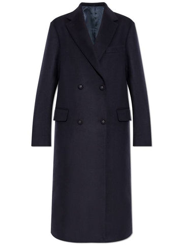 Officine Generale Wool Coat, Women's, Navy Blue - OFFICINE GENERALE - BALAAN 1