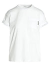 Stretch Cotton Jersey Short Sleeve T-Shirt White - BRUNELLO CUCINELLI - BALAAN 2