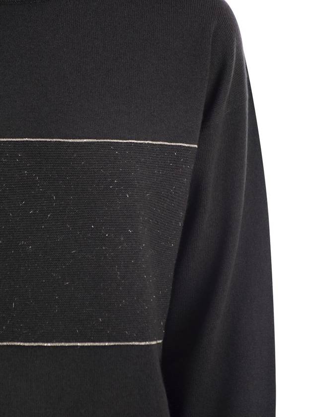 Mock-neck sweater in wool, silk, cashmere with lurex - PESERICO - BALAAN 4