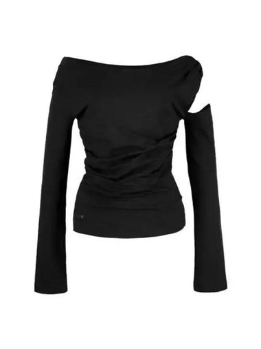 shoulder twist top black - CERRIC - BALAAN 1