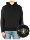 Wappen Patch Classic Fleece Hoodie Black - STONE ISLAND - BALAAN 2