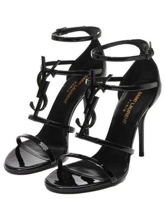 Cassandra Sandal Heels Black - SAINT LAURENT - BALAAN 2