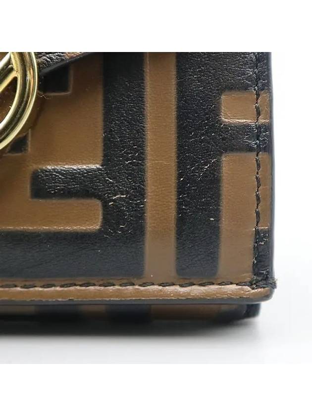 8M0395 F logo micro tri fold women s wallet - FENDI - BALAAN 4