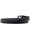 Ferragamo Men's Reversible Gancini Belt 66 0266 DARKGREY NERO 0765786 - SALVATORE FERRAGAMO - BALAAN 3