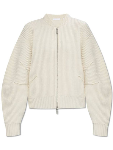 Helmut Lang Zip-up Cardigan, Women's, White - HELMUT LANG - BALAAN 1