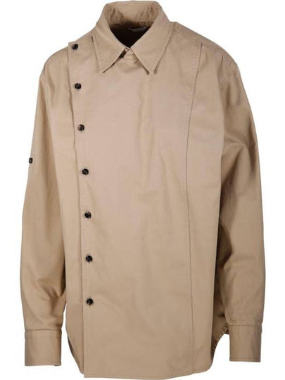 Light Cotton Twill Shirt Beige - BOTTEGA VENETA - BALAAN 2