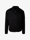 Gabardine Zip Up Long Sleeve Shirt Black - CP COMPANY - BALAAN 2