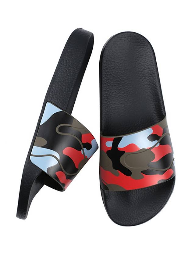 Men's Graphic Print Camo Slippers - VALENTINO - BALAAN 3