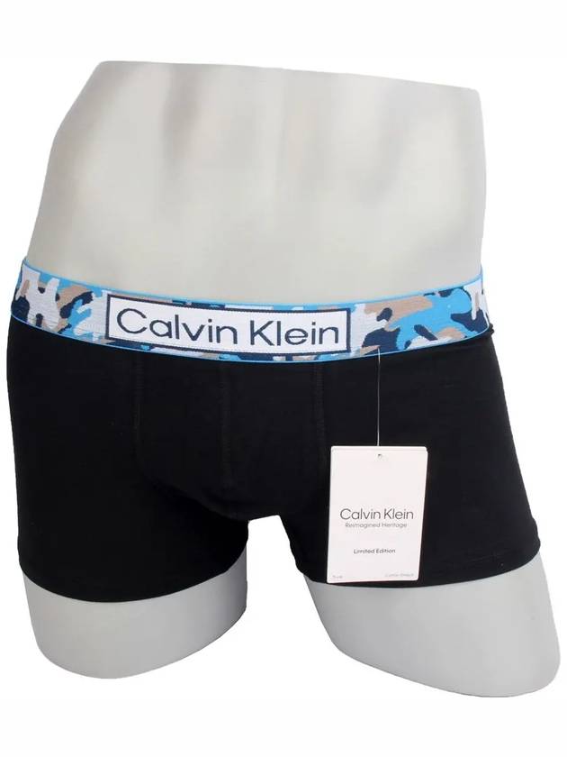 Underwear Trunk CK Heritage Reimagine Briefs Blue Black - CALVIN KLEIN - BALAAN 2