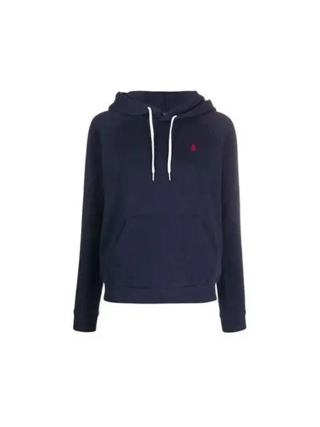 Women's Embroidered Logo Long Sleeve Hoodie Navy - POLO RALPH LAUREN - BALAAN 2