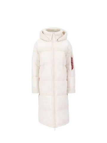 Women s Long Padded Jumper 108007 578 JET STREAM WHITE - ALPHA INDUSTRIES - BALAAN 1