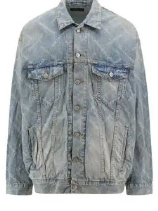 Logo Print Denim Jacket Blue - BALENCIAGA - BALAAN 2