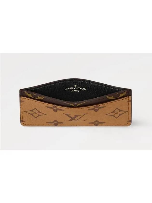 Monogram Reverse Canvas Card Wallet Brown - LOUIS VUITTON - BALAAN 7