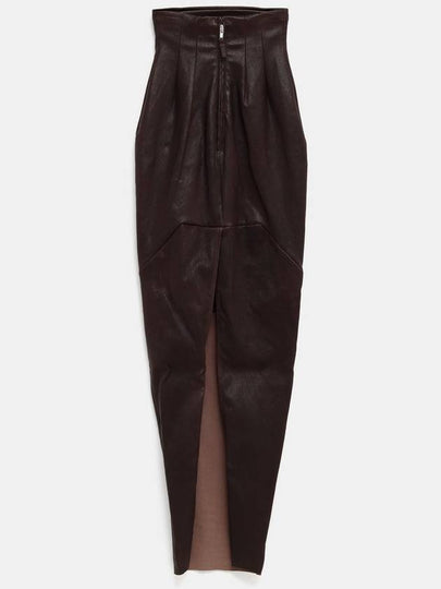 Leather Tubular Skirt - RICK OWENS - BALAAN 2