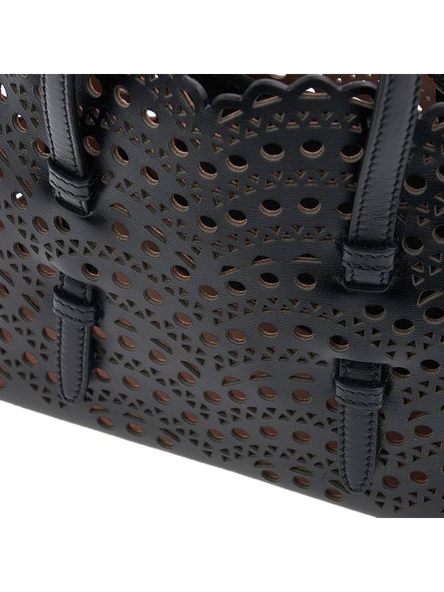 Mina 20 Vienne Wave Lux Calfskin Tote Bag Black - ALAIA - BALAAN 8