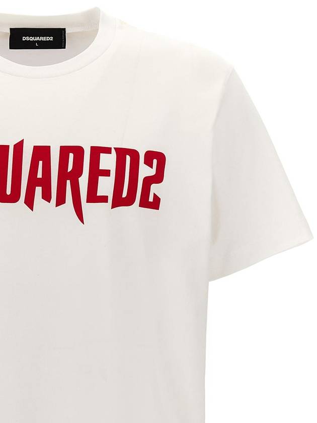 DSQUARED2 Logo Print T-Shirt - DSQUARED2 - BALAAN 3