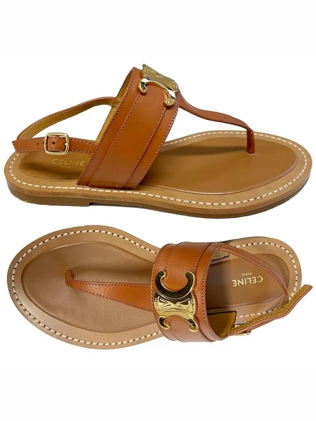 Lympia Triomphe Sandals Brown - CELINE - BALAAN 2