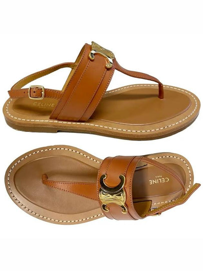 Lympia Triomphe Sandals Brown - CELINE - BALAAN 2