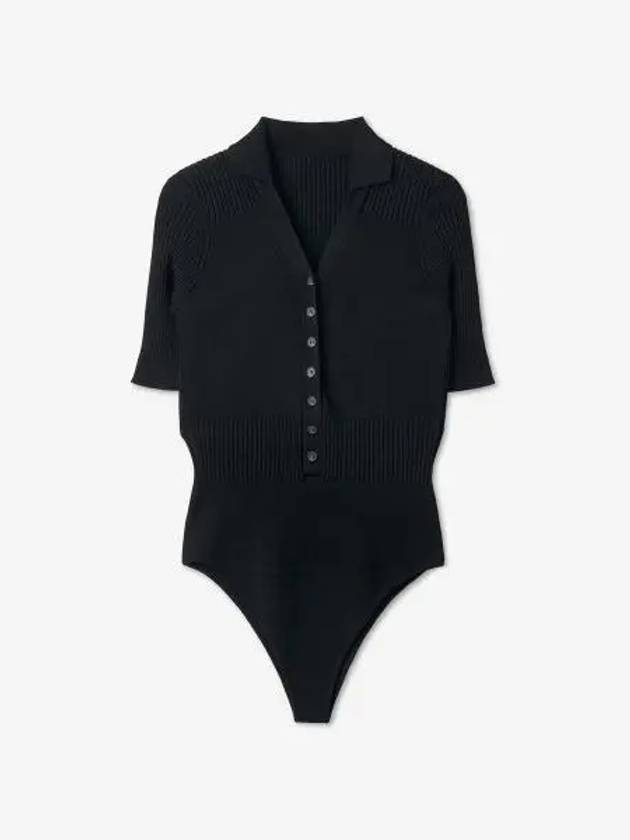 Le Body Yauco Polo Bodysuit Black - JACQUEMUS - BALAAN 2