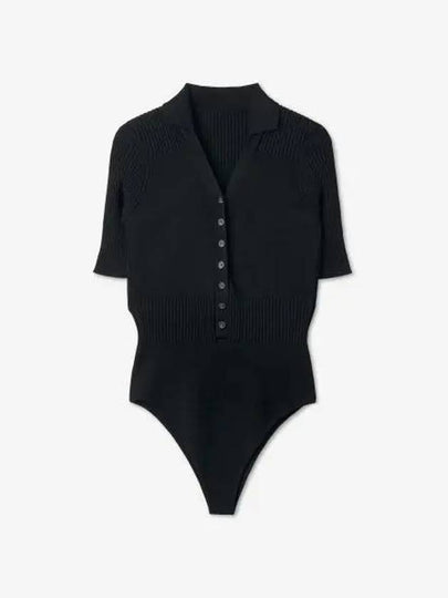 Le Body Yauco Polo Bodysuit Black - JACQUEMUS - BALAAN 2