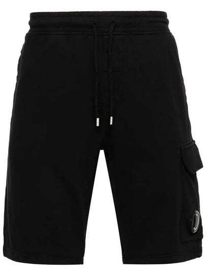 Light Fleece Utility Shorts Black - CP COMPANY - BALAAN 2