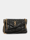 Puffer Quilted Nappa Leather Small Shoulder Bag Black - SAINT LAURENT - BALAAN 2