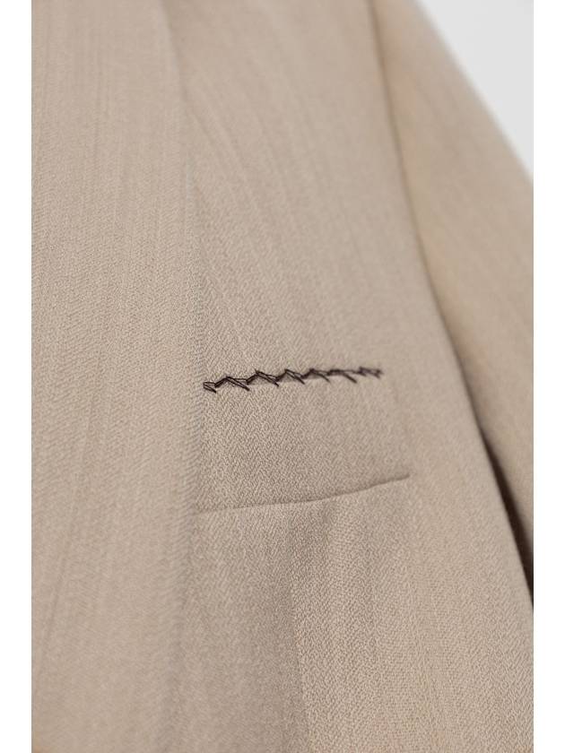 Victoria Beckham Wool Blazer, Women's, Beige - VICTORIA BECKHAM - BALAAN 5