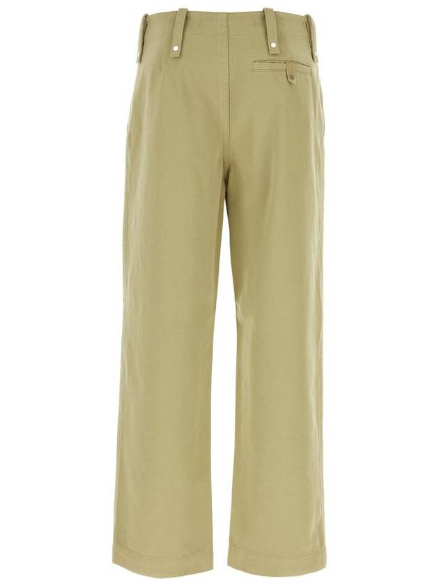 Wide Leg Cotton Twill Trousers 8076646 B0080784191 - BURBERRY - BALAAN 3