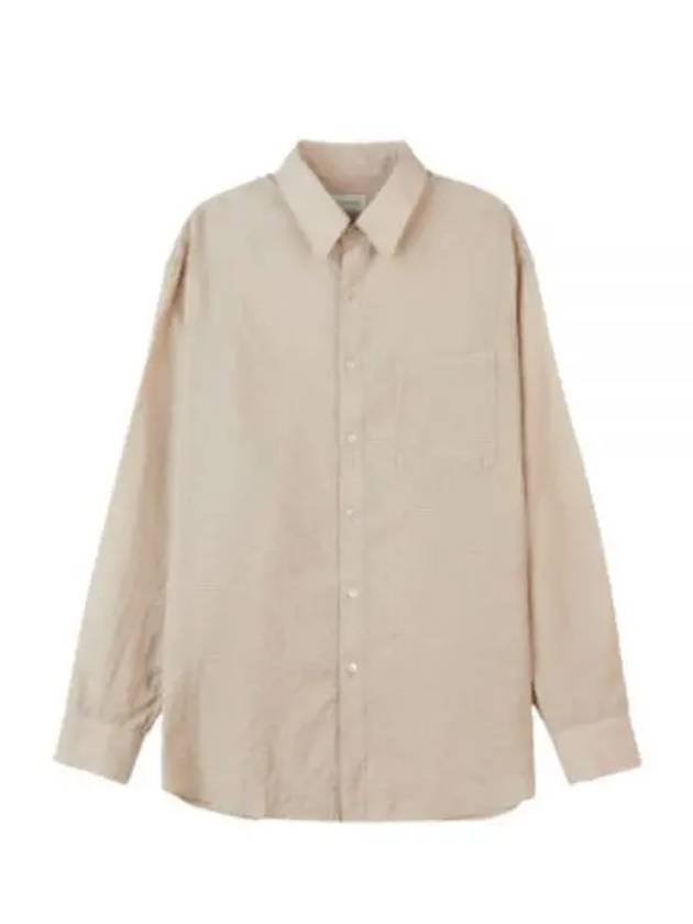 Regular Collar Long Sleeve Shirt Nude - LEMAIRE - BALAAN 2