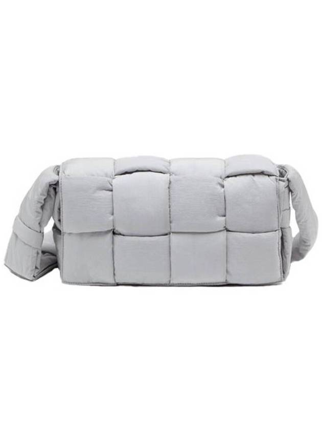 Padding Tech Medium Cassette Cross Bag Light Gray - BOTTEGA VENETA - BALAAN.