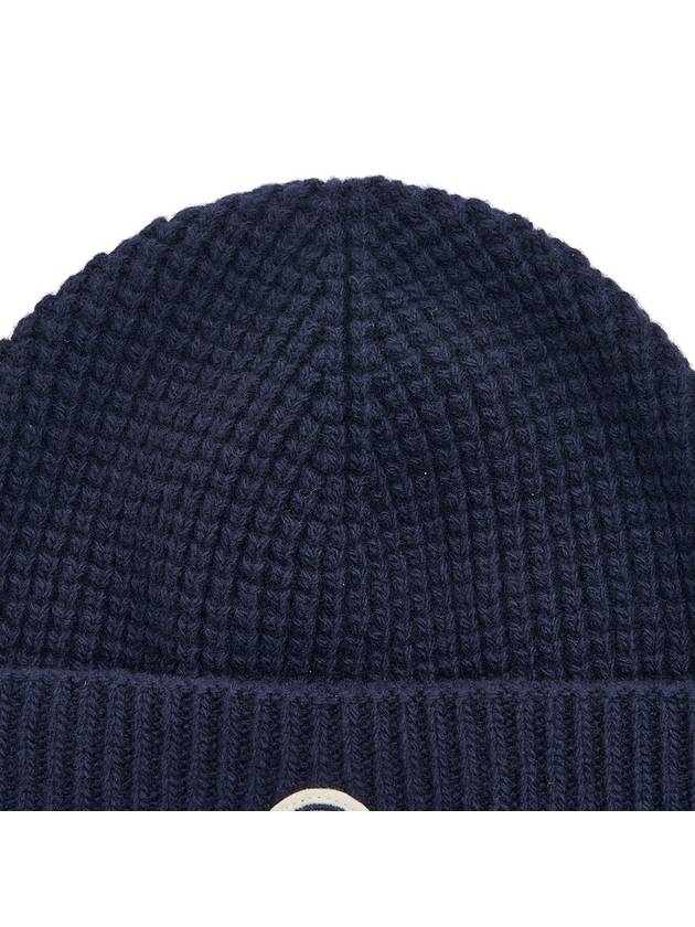 Men s Logo Patch Beanie 3B00023 M4281 745 - MONCLER - BALAAN 7