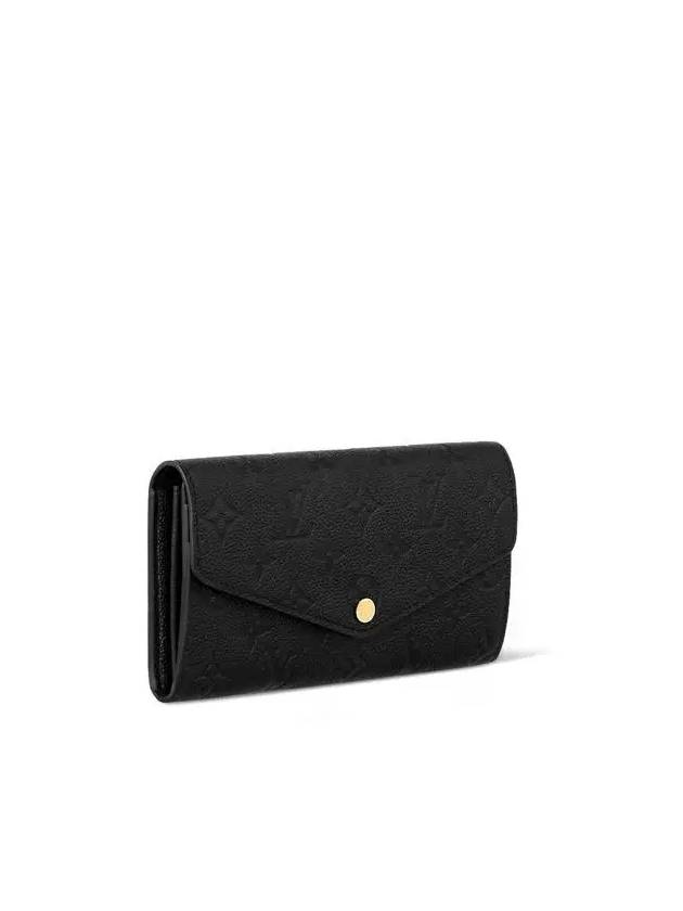 Sarah Monogram Long Wallet Black - LOUIS VUITTON - BALAAN 3