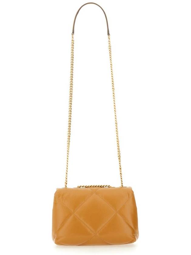 Kira Diamond Quilted Shoulder Bag Brown - TORY BURCH - BALAAN 3