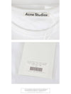 Classic Niagara Short Sleeve T-Shirt White - ACNE STUDIOS - BALAAN 7