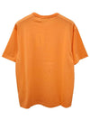 Logo Patch Cotton Short Sleeve T-Shirt Mandarin orange - ACNE STUDIOS - BALAAN 4