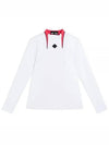 Tweeny Zipped Mid Layer Long Sleeve T-Shirt White - J.LINDEBERG - BALAAN 2