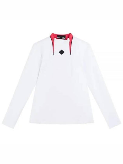 Golf Twinny Zip Mid Layer Long Sleeve T-Shirt White - J.LINDEBERG - BALAAN 2